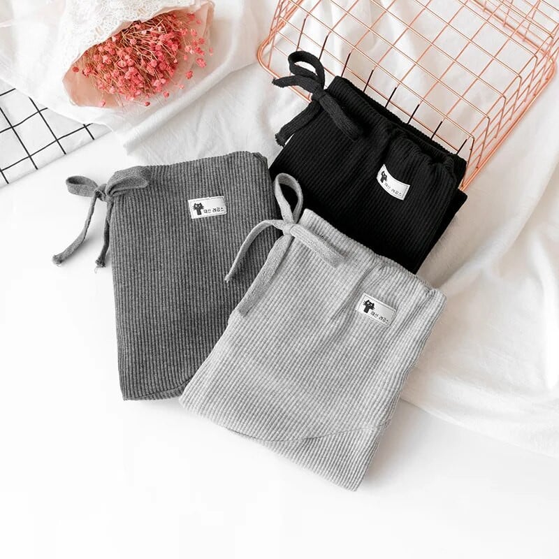 Laisvalaikio antblauzdžiai nėščioms moterims Elastinės aukšto juosmens juostelės Kelnės Nėštumo Sportiniai Drabužiai Nėščioms Fitneso Kelnės siauros