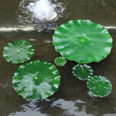 Προσομοίωση Lotus Leaf Artificial Lotus Garden Pond Water Pond Tank Flower Decoration Plant Lily leaf Floati