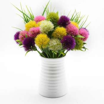 5 броя пластмасови глухарче домакински продукти вази за домашен декор сватбени булчински аксесоари освобождаване евтини изкуствени цветя