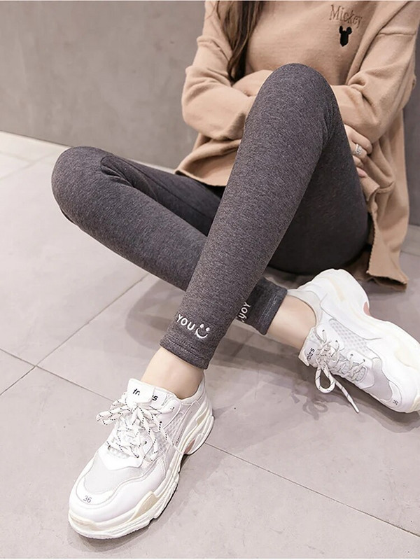 Sievietēm ziemas grūtniecēm silti legingi ar augstu vidukli plus biezs samts grūtniecības termoapģērbs melns pelēks zīmuļu bikses grūtniecēm