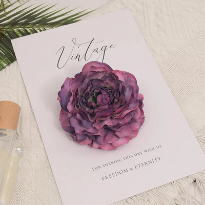 20 komada 8 cm Božur Umjetno svileno cvijeće Glave za dekoraciju vjenčanja DIY vijenac Poklon kutija Scrapbooking Lažni cvijet