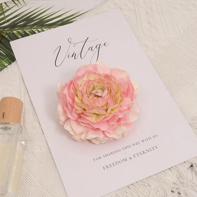 20 komada 8 cm Božur Umjetno svileno cvijeće Glave za dekoraciju vjenčanja DIY vijenac Poklon kutija Scrapbooking Lažni cvijet