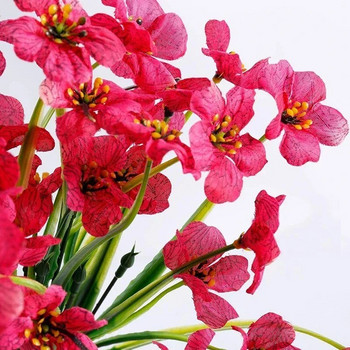 Фалшиви цветя на открито Устойчиви на ултравиолетови лъчи растения за вътрешни външни висящи растения Градинска веранда Прозоречна кутия Начало Декор Изкуствено цвете