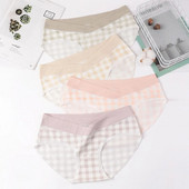 Rūtainas Grūtnieču biksītes Mežģīnes ar zemu vidukli grūtniecēm Sievietēm Intīmas Elpojošas Apakšbikses Elastīgas jostasvietas Grūtniecības Biksītes Apģērbs