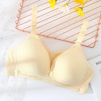 Νέο σουτιέν θηλασμού λεπτού τμήματος χωρίς ατσάλινο δαχτυλίδι εσώρουχα εγκυμοσύνης μπροστινή πόρπη σουτιέν θηλασμού T0701