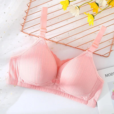 Νέο σουτιέν θηλασμού λεπτού τμήματος χωρίς ατσάλινο δαχτυλίδι εσώρουχα εγκυμοσύνης μπροστινή πόρπη σουτιέν θηλασμού T0701