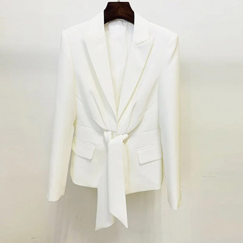 Σχεδιασμένο μοντέρνο παντελόνι γραφείου συνονθύλευμα μασίφ παντελόνι Blazer Γυναικείο κοστούμι 2022
