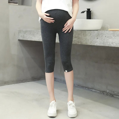 2023. aasta uued suvised kõrge vöökohaga rasedad säärised mustad rasedapüksid Capris suures suuruses reguleeritavad püksid emale