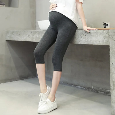 2023. aasta uued suvised kõrge vöökohaga rasedad säärised mustad rasedapüksid Capris suures suuruses reguleeritavad püksid emale