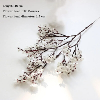 Bijela sorta jesenske lažne čajne ruže, božura, svilenog cvijeta, jesenskog gerbera, tratinčice, lažnog cvijeta, plastičnih dodataka za dom za vjenčanje DIY