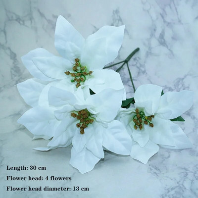 Bijela sorta jesenske lažne čajne ruže, božura, svilenog cvijeta, jesenskog gerbera, tratinčice, lažnog cvijeta, plastičnih dodataka za dom za vjenčanje DIY