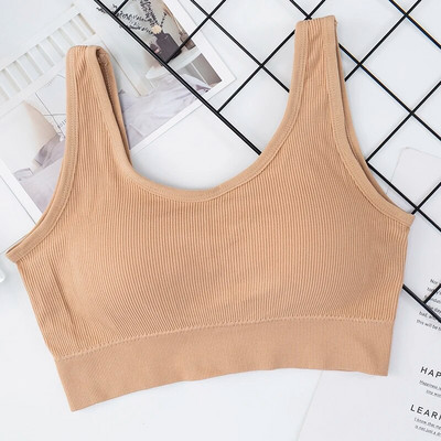 Ženske kratke majice bez rukava Bešavno donje rublje kratke majice s kratkim rukavima Ženske kratke majice s U leđima Žensko seksi donje rublje podstavljene kamišole bez rukava