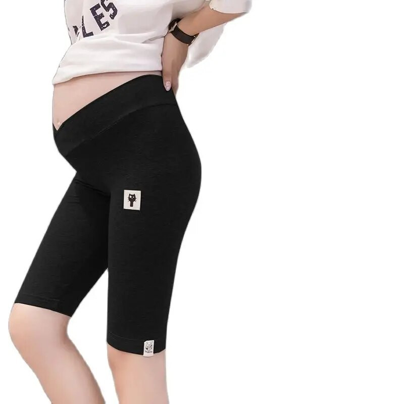 Ljetne modalne hlače za trudnice 2023. Jednobojne tajice za trudnice, uske uske bokove, pamučne hlače niskog struka, trudnička odjeća