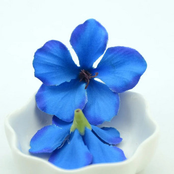20 τμχ Real Touch Silk Orchid Τεχνητό Κεφάλι λουλουδιών για Διακόσμηση Σπιτιού Γάμου Χειροποίητο Χριστουγεννιάτικο Δώρο Κουτί Χειροτεχνία Ψεύτικα λουλούδια