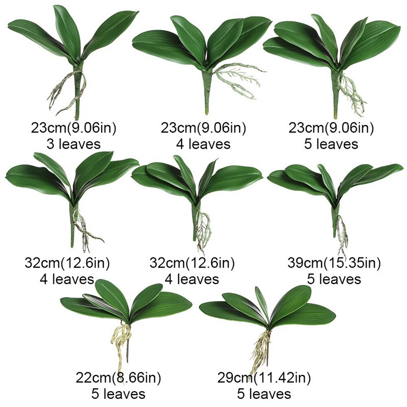 Kevadkaunistus Dekoratiivsed lilled Kodukaunistus Kunsttaimed Plastmassist muru Simulatsioon Lehed Phalaenopsise leht