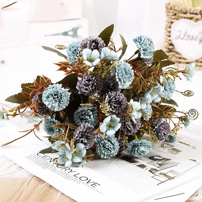 INS Mākslīgie ziedi Mājas dekorēšana Rožu ziedu dekorēšana Guļamistabas Augs Mākslīgais zieds Viltus ziedu kāzu dekorācijas dāvana