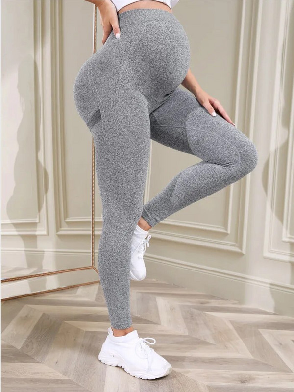 Pantaloni de yoga pentru femei însărcinate cu fund cu bule Premama, colanți de sport pentru gimnastică, pentru maternitate, cu talie înaltă, pantaloni de antrenament pentru fitness, colanți push up pentru femei