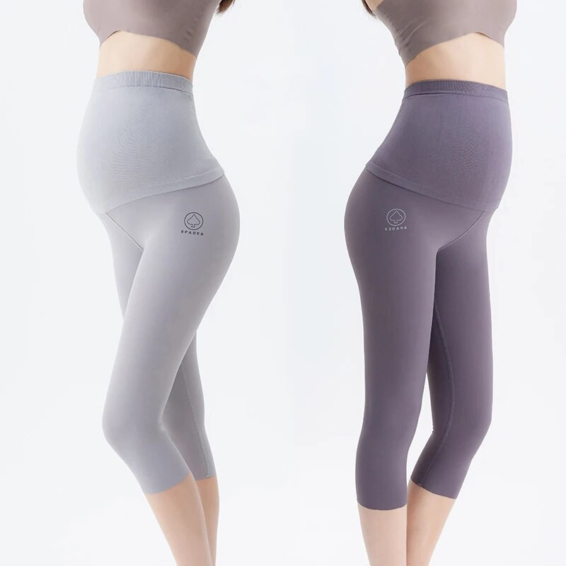 Neilona Grūtnieču izdilis Leggings Joga Sports Ikdienas vēdera Zīmulis Bikses Apģērbi Grūtniecēm Pavasara Grūtniecība