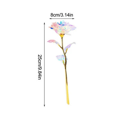 10 tk 24K fooliumiga kaetud roosilill Loominguline sõbrapäeva kingitus Kuldroos kestab igavesti Armastus Pulmakaunistused Armastaja valgustusroos