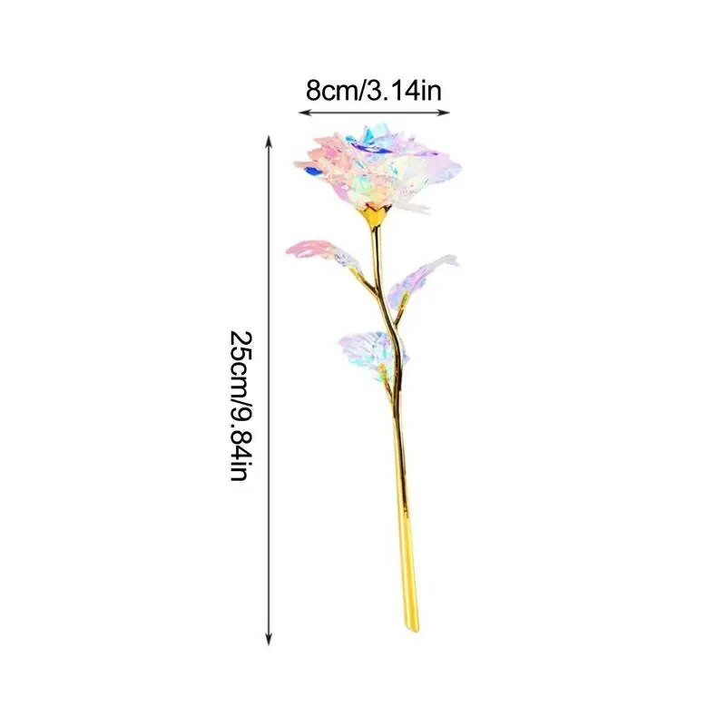 10 tk 24K fooliumiga kaetud roosilill Loominguline sõbrapäeva kingitus Kuldroos kestab igavesti Armastus Pulmakaunistused Armastaja valgustusroos