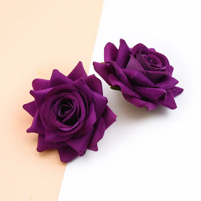 10 ΤΕΜ Μεταξωτά κόκκινα τριαντάφυλλα Νυφικά αξεσουάρ Clearance Τεχνητά λουλούδια για διακόσμηση γάμου σπιτιού Diy A Cap Gifts Box Λεύκωμα