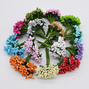 24 τμχ/παρτίδα Mulberry Stamen Τεχνητά λουλούδια Stamen / DIY Pistils For Flowers Heads Wedding Party Scrapbooking Craft Decoration