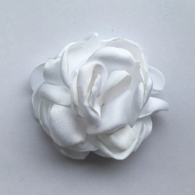 10 kom 5,5 cm spaljenog ruba Flower Boutique Flatback Umjetno mekano pečeno svileno cvijeće Cvijeće za svadbe Kućni cvjetni vijenac