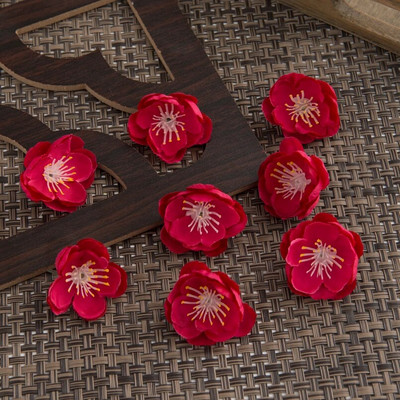 50kom svilenih trešnjinih cvjetova Ukrasni rukotvorini za vjenčanje Božićni vijenci Kućni dekor Diy Scrapbooking Kutija za darove Umjetno cvijeće