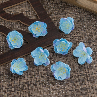 50kom svilenih trešnjinih cvjetova Ukrasni rukotvorini za vjenčanje Božićni vijenci Kućni dekor Diy Scrapbooking Kutija za darove Umjetno cvijeće