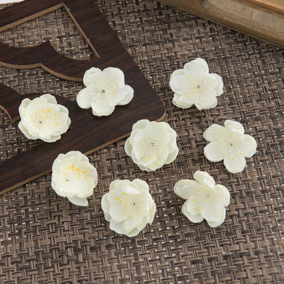 50kom svilenih trešnjinih cvjetova Ukrasni rukotvorini za vjenčanje Božićni vijenci Kućni dekor Diy Scrapbooking Kutija za darove Umjetno cvijeće