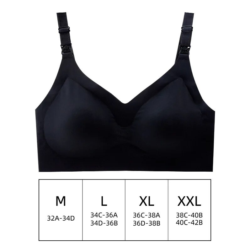 Mugav õmblusteta rinnahoidja traadita imetamisrinnahoidja eest avanev rinnahoidja eriline imetamise aluspesu hingav