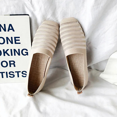 2023 m. pavasaris Nauji tinkliniai baleto buteliai, moteriški kvadratiniai pirštai, kasdieniai kvėpuojantys batai vairavimo batai sportiniai batai laivui, moteriški batai