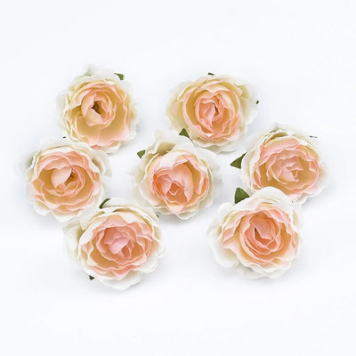 10kom 4cm višebojni vjenčani ukrasi svilene ruže spomenari kućni dekor Umjetne biljke ukrasno cvijeće vijenci pomponi