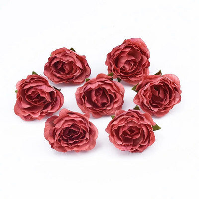 10kom 4cm višebojni vjenčani ukrasi svilene ruže spomenari kućni dekor Umjetne biljke ukrasno cvijeće vijenci pomponi