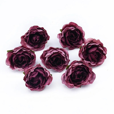 10kom 4cm višebojni vjenčani ukrasi svilene ruže spomenari kućni dekor Umjetne biljke ukrasno cvijeće vijenci pomponi