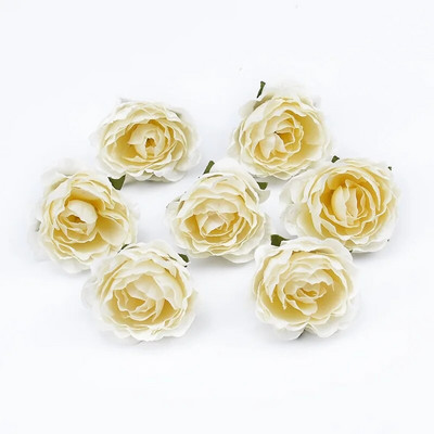 10kom 4cm višebojni vjenčani ukrasi svilene ruže spomenari kućni dekor Umjetne biljke ukrasno cvijeće vijenci pomponi