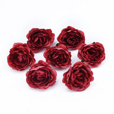 10kom 4cm višebojni vjenčani ukrasi svilene ruže spomenari kućni dekor Umjetne biljke ukrasno cvijeće vijenci pomponi