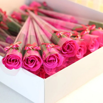 10 τμχ Τεχνητό σαπούνι μονό στέλεχος τριαντάφυλλο λουλούδι Αγίου Βαλεντίνου Δώρο Επετείου Πατέρων Αρωματικό σαπούνι τριαντάφυλλο Διακόσμηση γαμήλιου πάρτι