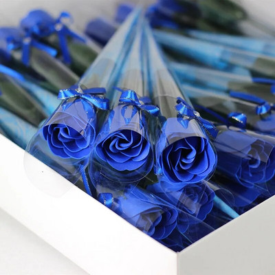 10 τμχ Τεχνητό σαπούνι μονό στέλεχος τριαντάφυλλο λουλούδι Αγίου Βαλεντίνου Δώρο Επετείου Πατέρων Αρωματικό σαπούνι τριαντάφυλλο Διακόσμηση γαμήλιου πάρτι