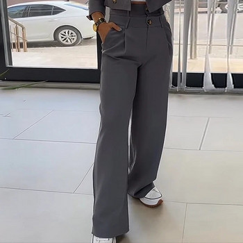 Wefads γυναικείο σακάκι κοστούμι φθινοπωρινής μόδας Casual μασίφ πέτο με μονό κουμπί με μακρυμάνικο μπλουζάκι φαρδύ διπλόμεσο παντελόνι Streetwear