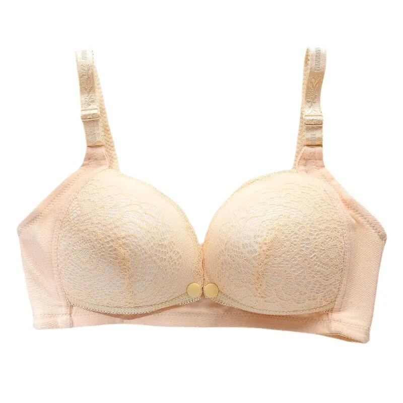 Veleprodajni grudnjak za hranjenje s prednjom stranom otvorene kopče za trudnice Jednobojni grudnjak za dojenje s uklonjivim jastučićima