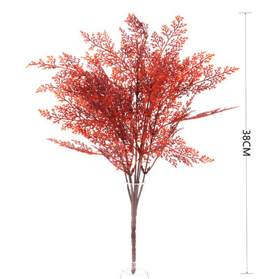 Gypsophila művirágok fehér ág Kiváló minőségű babák lehelet hamis virágok hosszú csokor otthoni esküvői dekoráció ősz