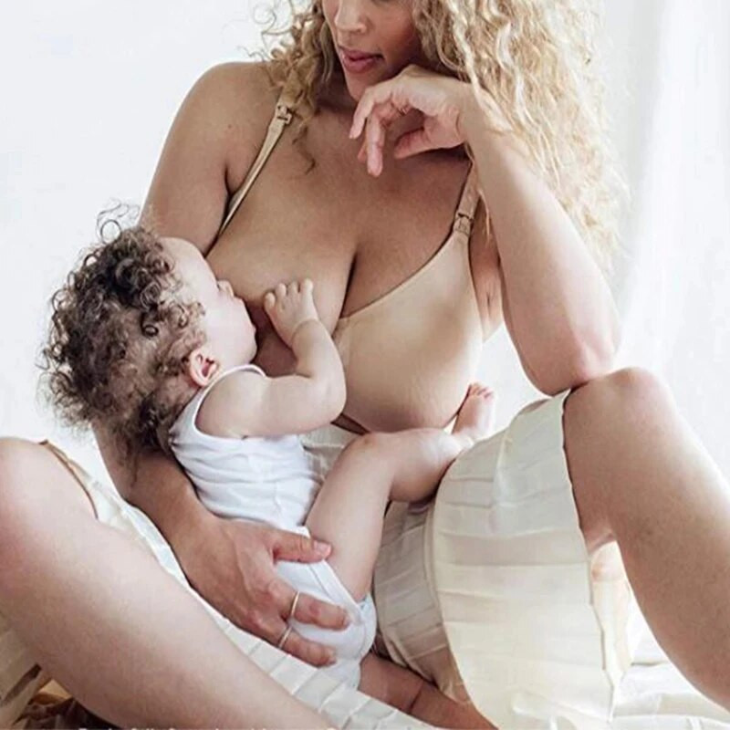 Ženski prozračni potporni pamučni otvoreni prozračni grudnjak za trudnice i dojilje S-2XL