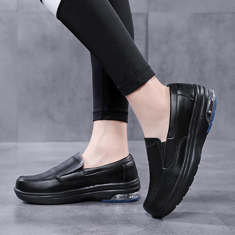 Naiste tossud, õde, valged jalanõud, mugavad naiste jalanõud, hingavad naiste jalanõud, kerged libisevad jalanõud