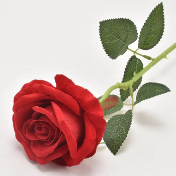 1 τεμ/5 τμχ 7x51 εκ. Τεχνητό τριαντάφυλλο λουλούδι Διακοσμητικό Μπουκέτο Τραπεζιού Σπιτιού Σετ πλαστών πλαστών φυτών Δώρο του Αγίου Βαλεντίνου