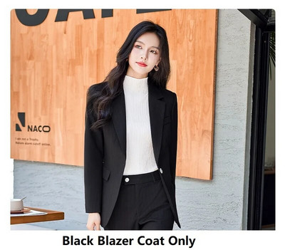 Visokokvalitetna tkanina Jesen Zima Svečana profesionalna poslovna odijela Feminino sakoi za žene s hlačama i jaknama Kompleti kaputa