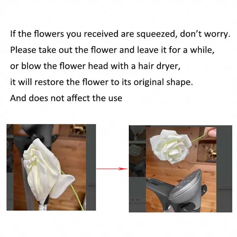 50/100 бр. 7 см изкуствени розови цветни глави Реално изглеждащи фалшиви рози от полиетиленова пяна за Направи си сам сватба, рожден ден Декорация на фалшиво цвете