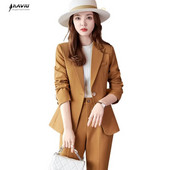 NAVIU modna ženska odijela 2023. Novi jesenski temperament Ležerni poslovni sako dugih rukava i kompleti hlača Uredska ženska radna odjeća