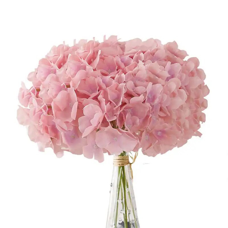 5gab zilas hortenzijas mākslīgie ziedi peoniju pušķis zīda bumba grezns pušķis viltus ziedu kāzu mājas galda noformējums