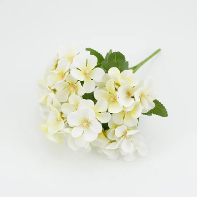 6 κεφάλια/μπουκέτο ορτανσία τεχνητά λουλούδια από μετάξι Νυφικό μπουκέτο χεριών ψεύτικα λουλούδια για διακόσμηση σπιτιού γάμου τεχνητά άνθη